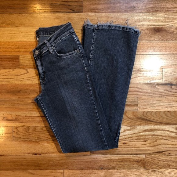 VINTAGE M2F BLACK BOOTCUT DENIM JEANS S 26/6 - Picture 4 of 11
